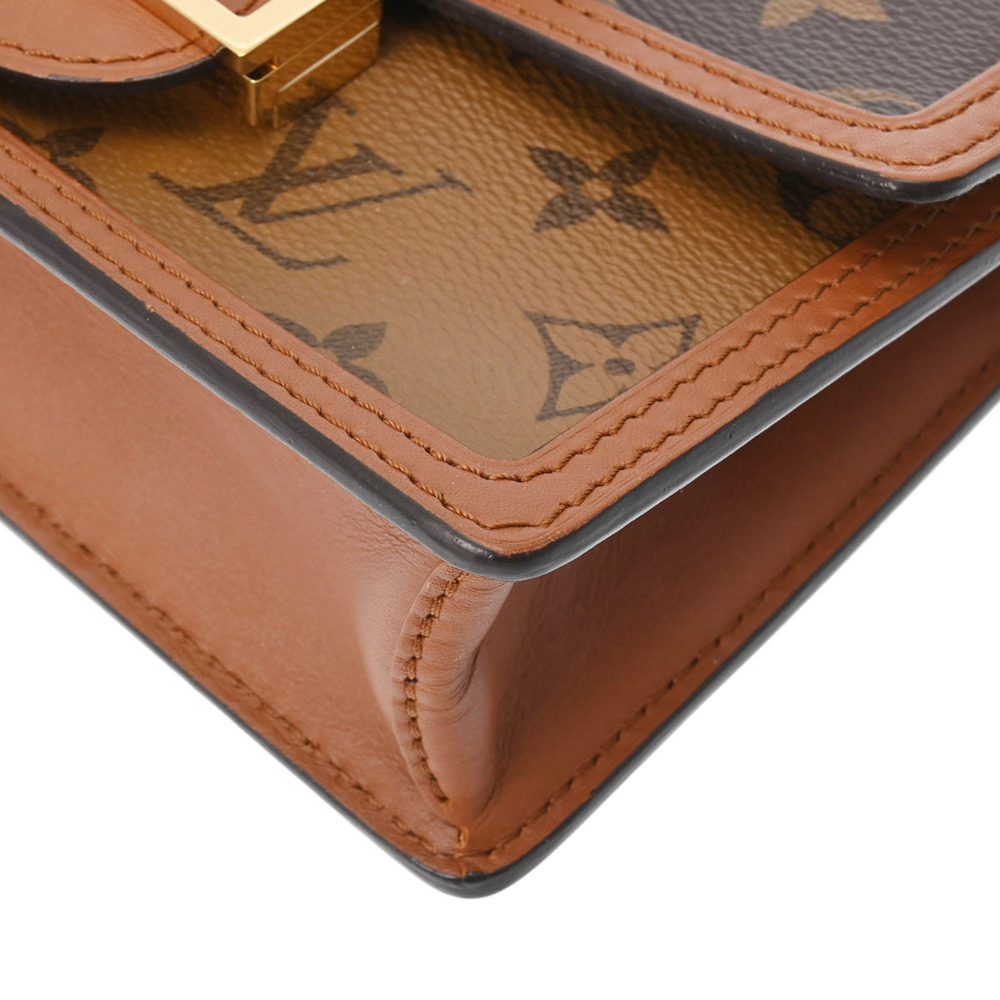 Louis Vuitton Shoulder Wallet Monogram Brown Bag Portefeuille Reverse Dauphine - Picture 6 of 11